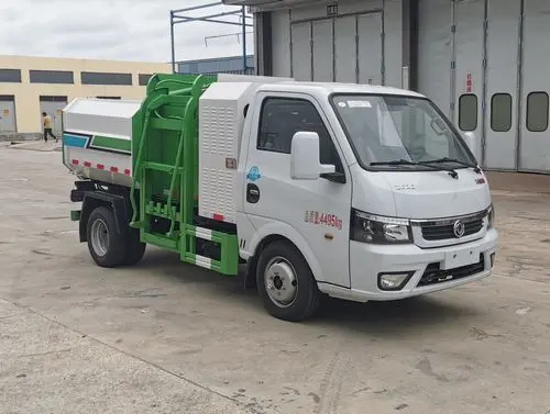 東風途逸純電動掛桶垃圾車、自裝卸式垃圾車